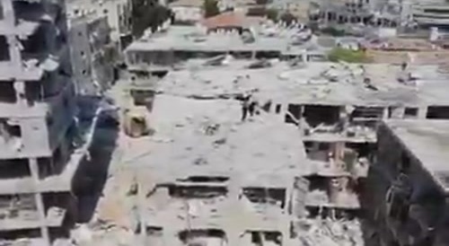 Extensive destruction in Tel Aviv following Iranian missile strike.