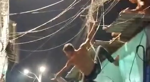 A calm night in some slum in Brazil