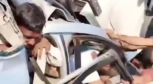 Car accident in India