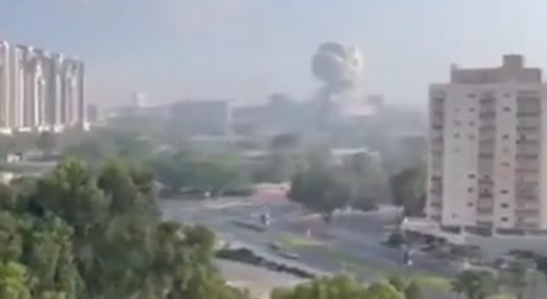 Moment Iranian missile struck Soroka Medical Center in southern Israel; several people injured
