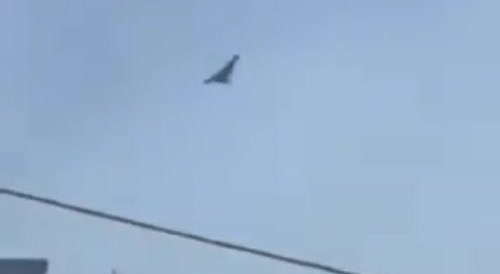 Iranian Shaheed one-way drones hitting somewhere