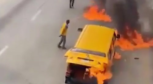 Man on fire
