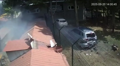 Mined secondhand acooter detonates