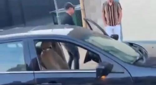Man crashes out after crashing car