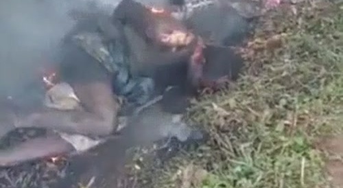 Rapist gets beaten and BBQ'd