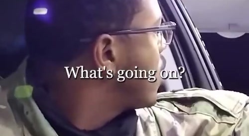 Police order guy out of car