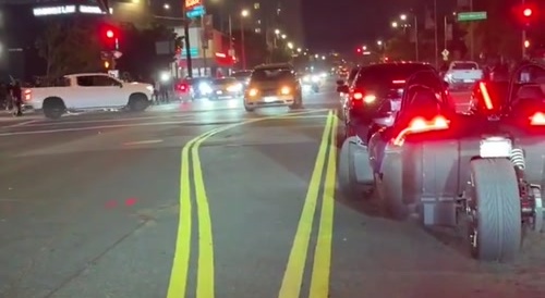 Minivan driver goes nuts in LA