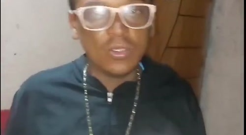 Bigot shows off his new glock