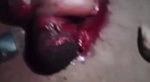 RIVAL BUTCHERED AND STONED TO DEATH BY THE BLACK AXE GANG MEMBERS