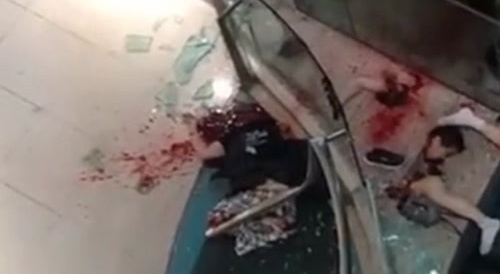 Guy cut in pieces