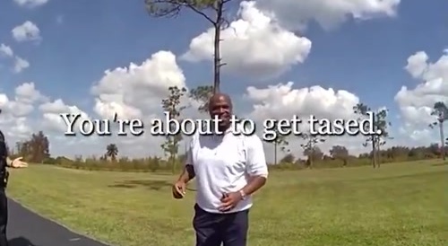 Stubborn Black Man Gets Tazed - "go ask Elroy"