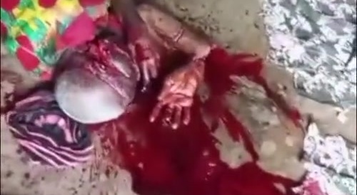 Cheating Wife/Lover Macheted