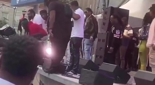Stage intruder killed