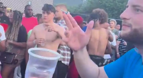 Fight at festival