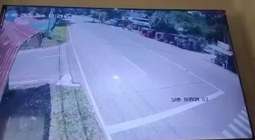 couple stuck by speeding car