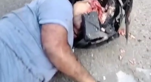 His helmet didn't help