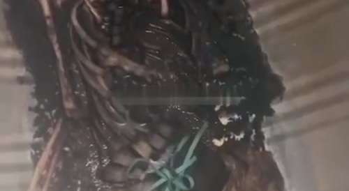 Decayed corpse found in a rooftop water tank