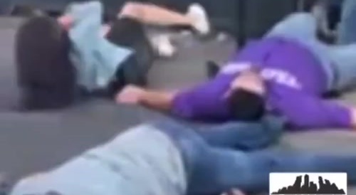 bouncer knocks out 2 people
