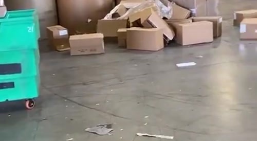 Forklift driver causes havoc on purpose after being fired