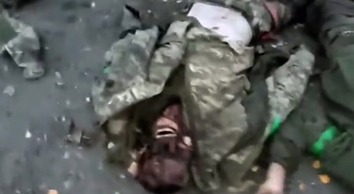 Dead Ukrainians on Russian soil
