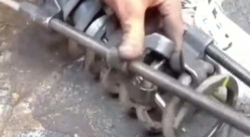 Dudes finger is fucked