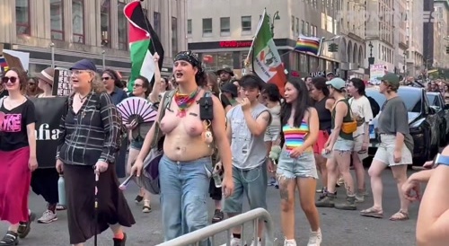 NYC Pride Parade Features Tranny Boobs