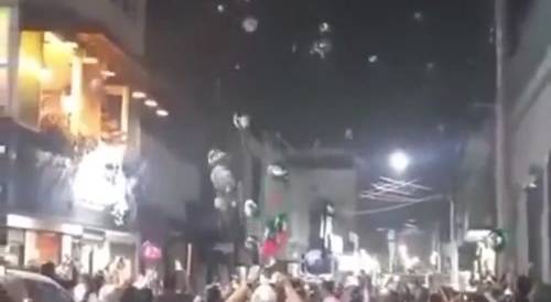 Releasing balloons near power lines goes wrong... !