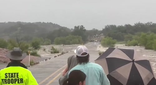 Flash flooding in Texas, US