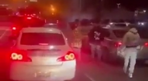 Shooting during stop light