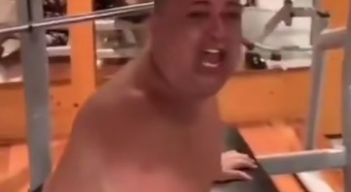 Hitting the gym with the boys