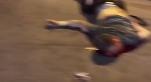 Two dude's got fucked up by driver
