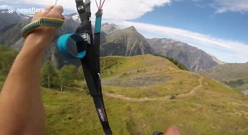 Suicidal mountain speed flying in French Alps... !