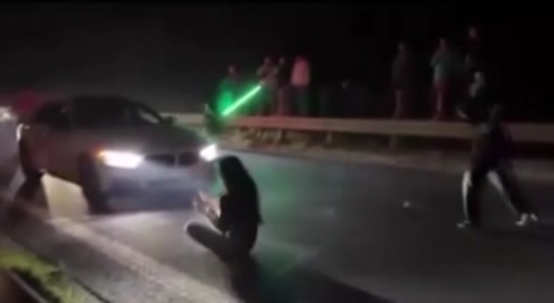 Drag racing accident