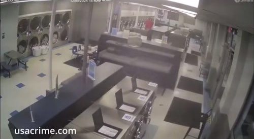Shooting at a Laundromat