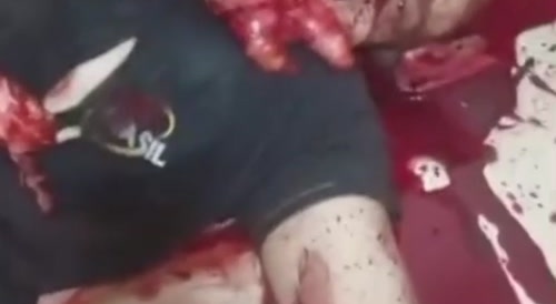 Aftermath of a gruesome murder in Brazil