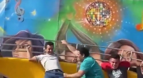 Bumpy fairground ride...