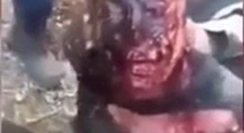 Cartel burns his face off... !