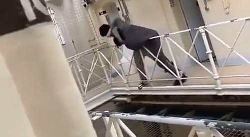 Prison knife fight
