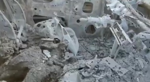 Silence after Russian drone strike...