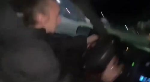 Drifter loses control and crashes into people
