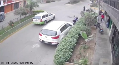 Dude too busy on his phone to see it coming...