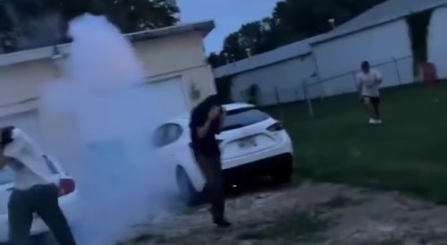 Firework does a 90-degree turn