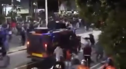 INDONESIA POLICE RUN DOWN
