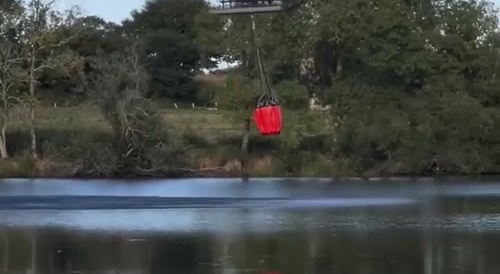 helicopter crash in Bretagne (France).