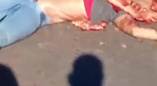 Woman has been run over by lorry in Brazil... !