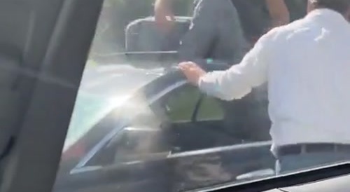 Road Rage: W on W ''You Hit Me Bro''