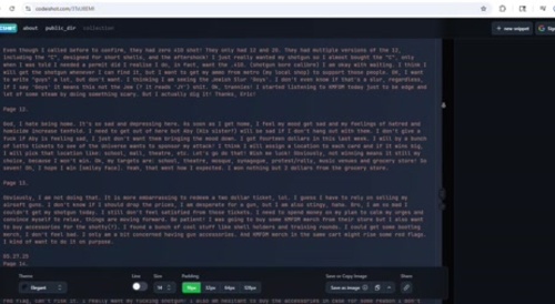 Kaotic Exclusive: The Minneapolis Shooter's Manifesto Translated