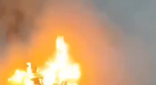 Man self-immolates in public after dispute with wife...