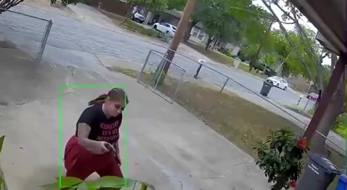 Fatso Woman Shoots at House - she's kinda angry