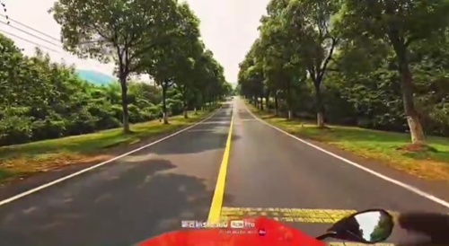 You're riding a motorcycle & then this happens... !
